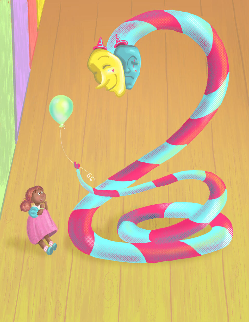 Little Girl Meets Snake